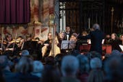 Das Bach-Ensemble Luzern beim Konzert in der Franziskanerkirche in Luzern. Bild: Eveline Beerkircher (Luzern, 24. März 2019)