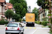 Die Landquartstrasse hat sich nicht zur Ausweichstrecke für Lastwagenfahrer entwickelt. (Bild: Max Eichenberger)