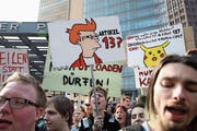 In Berlin protestierten vergangenen Samstag 1 (Bild: Omer Messinger/EPA)