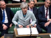 Die britische Premierministerin Theresa May bei ihrer Rede am Dienstag im Parlament. (Bild: KEYSTONE/EPA UK PARLIAMENT/JESSICA TAYLOR / UK PARLIAMENT / HAND)