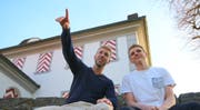 Simon Rohrer (links) und Christian Isler organisieren auf dem Landenberg ein Musikfestival. (Bild: Marion Wannemacher, Sarnen, 22. März 2019)