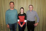Präsident Daniel Lenherr, Neumitglied Maja Ortlieb und Ehrenmitglied Hans Kaiser (von links). (Bild: PD)