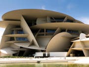 Das neue Nationalmuseum des Emirats Katar, ein spektakuläres Bauwerk, entworfen vom französischen Stararchitekten Jean Nouvel. (Bild: KEYSTONE/EPA/STR)