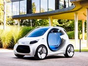 Daimler bringt Smart in Joint Venture mit Geely ein. (Bild: Studie smart vision EQ fortwo von 2017, Archiv) (Bild: KEYSTONE/PPR/OBS/SMART/DAIMLER AG - GLOBAL COMMUNICATION)