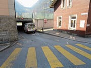 Eine Personenunterführung nördlich der maroden Bahnunterführung soll mehr Sicherheit für die Fussgänger bringen und die teils chaotische Verkehrssituation entlasten. (Bild: Paul Gwerder (Erstfeld, 27. März 2019))