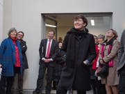 Zilla Leutenegger bei der Vernissage in St.Gallen. (Bild: Alexander Griesser, 28.3.2019)