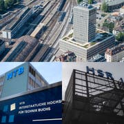 Die Fachhochschulen St.Gallen, Buchs und Rapperswil.