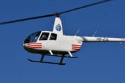 Blocher kam per Helikopter nach Amriswil. (Bild: Manuel Nagel)