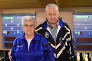 Agnes Gisler und Bruno Epp sicherten sich Kategoriensiege an der Belloni-Meisterschaft. (Bild: Georg Epp, Erstfeld, 26. März 2019)