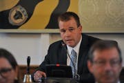 Christian Arnold aus Seedorf amtierte 2015/16 als Landratspräsident und kandiert im März 2020 als Regierungsrat. (Bild: Urs Hanhart, Altdorf, Juni 2015)