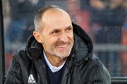 Trainer Thomas Häberli hat nach dem 3:1 in Zürich gegen GC gut lachen - es ist sein erster Sieg mit dem FCL. (Martin Meienberger/Freshfocus (Zürich, 2. März 2019))