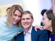Hat nun beste Chancen, die erste Ministerpräsidentin Estlands zu werden: Kaja Kallas, Vorsitzende der konservativen Reformpartei. (Bild: KEYSTONE/AP/RAUL MEE)