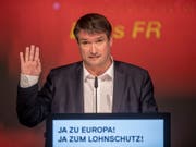 SP-Präsident Christian Levrat zeigt sich kompromissbereit gegenüber den Befürwortern eines Rahmenabkommens in seiner eigenen Partei. (Bild: KEYSTONE/URS FLUEELER)