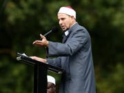 Ruft zum weltweiten Kampf gegen Islamfeindlichkeit auf: der Imam von Christchurch, Gamal Fouda. (Bild: KEYSTONE/EPA AAP/SNPA/MARTIN HUNTER)