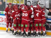 Wer jubelt nach dem dritten Halbfinalspiel zwischen Zug und Lausanne? (Bild: KEYSTONE/LAURENT GILLIERON)