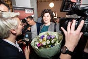 Sie überrascht mit ihrem Resultat: Die Grüne Regierungsratskandidatin Korintha Bärtsch. (KEYSTONE/Urs Flüeler)