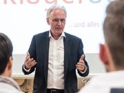 Nationalrat und Gewerbedirektor Hans-Ulrich Bigler in Mosnang. (Bild: Sascha Erni)