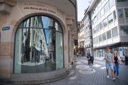 Das «Haus zur Laterne» am Bärenplatz ist eines der teuersten Ladenlokale der Stadt St.Gallen. Bis Sommer 2018 war hier die Buchhandlung Rösslitor eingemietet. (Bild: Ralph Ribi)