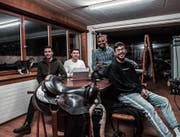Das junge Unternehmerteam hinter Sayblake (von links): Kevin Pfaffhauser, Fabio Litscher, Ishan Don und Atilla Deniz. (Bild: PD)