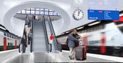 Der Durchgangsbahnhof Luzern könnte nach dem Entscheid im Ständerat bis 2040 gebaut werden. (Visualisierung: PD)