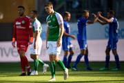 Cedric Itten ist am 26. August 2018 nach der neuerlichen Niederlage gegen Luzern enttäuscht. (Bild: Gian Ehrenzeller)