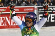 Der Wiler Cédric Noger fährt in Kranjska Gora sensationell auf Platz 4. (Bild: Keystone)