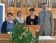 Daniela Brunner, Finanzen; Andrea Pizzol, Aktuarin; Sabina Nef, Vizepräsidentin, und Gerhard Friedrich, Präsident (v. l.). (Bild: Peter Jenni)
