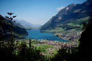Blick auf Lungern. (Bild: Corinne Glanzmann, 25. September 2018).