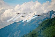 Flüge wie die der Firma Breitling auf dem Flugplatz Buochs waren dem Schutzverband ein Dorn im Auge. (Bild: Corinne Glanzmann (11. Mai 2010))