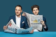 Dominic Deville und sein Sidekick Patrick Karpiczenko. (Bild: SRF)