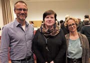 Veränderungen in der Kirchgemeinde: Rolf Domenig ersetzt Waltraud Eggenberger in der Kivo. Susanne Schickler Schmidt wird neue Synodalin (von links). (Bild: Hanspeter Thurnherr)