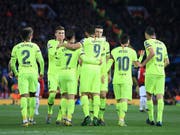 Der FC Barcelona erspielt sich im Old Trafford eine günstige Ausgangslage (Bild: KEYSTONE/AP/JON SUPER)