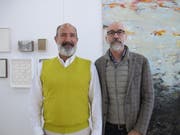 Nach fünf Jahren ist Schluss in Eschlikon: Die Galeristen Jordanis Theodoridis (links) und Werner Widmer brechen auf zu neuen Horizonten. (Bild: Rolf Hürzeler)