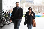 Jolanda Spiess-Hegglin mit Ehemann Reto Spiess. (Bild: Urs Flüeler/Keystone, Zug, 10. April 2019)