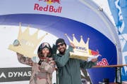 Aline Danioth (links) und Samuel Walker sind die Schnellsten am Gemsstock. (Bild: PD)