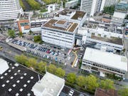 Der Hauptsitz des Fleischverarbeiters Bell in Basel. (Bild: KEYSTONE/PATRICK STRAUB)