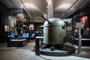 Reduit am Gotthard: Festungsgeschütz aus den Weltkriegen im Landesmuseum in Zürich. (Bild: KEYSTONE/Ennio Leanza)