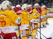 Die Bieler Spieler erlebten einen bitteren Abend (Bild: KEYSTONE/MARCEL BIERI)