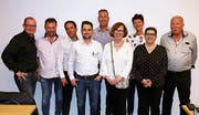Der Vorstand des HGV Widnau: (von links) Thomas Haas, Kassier, Roland Nufer, Erich Sorell, Aktuar, Alexander Zünd (neu), René Bognar, Präsident, Manuela Rohner (neu), Angela Würth (zurückgetreten), Rosaria Frei und Walter Stalder (zurückgetreten). (Bild: mp)