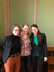 Die Initiantinnen (von links): Isabel Liniger, Anna Spescha und Stéphanie Vuichard. (Bild: PD)