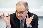 Erbte eine Millionenpleite: Wirtschaftsminister Guy Parmelin. (Bild: Peter Schneider/Keystone (Bern, 19. März 2019))
