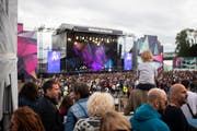 Das Zürich Open Air findet nahe dem Flughafen statt. (Bild: Keystone/Ennio Leanza)