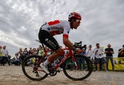 Den Respekt der Konkurrenz erarbeitet: Silvan Dillier. (Bild: Etienne Laurent/EPA (Roubaix, 8. April 2018))