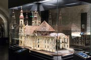 In der kürzlich eröffneten Ausstellung «Gallus und sein Kloster – 1400 Jahre Klostergeschichte» gibt es eine frühe Version der Kathedrale zu besichtigen. (Bild: Hanspeter Schiess)