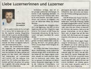 Inserat aus dem Entlebucher Anzeiger vom 12. April 2019.