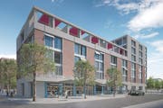 Visualisierung des neuen Hotels im WerkZwei. (Bild: HRS)