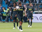 Kleiner Frust bei Juventus: Paulo Dybala & Co. verlieren in Ferrara und sind noch nicht Meister (Bild: KEYSTONE/AP/ANTONIO CALANNI)