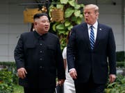 Nordkoreas Machthaber Kim Jong Un will einem dritten Gipfeltreffen mit US-Präsident Donald Trump nicht ausweichen. (Bild: KEYSTONE/AP/EVAN VUCCI)