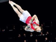 Benjamin Gischard kämpft am Boden und am Sprung um EM-Medaillen (Bild: KEYSTONE/EPA PAP/MARCIN BIELECKI)