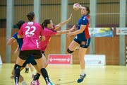 Zugs Sibylle Scherer im Spiel gegen Spono Nottwil. (Bild: Maria Schmid, Zug, 21. September 2016)